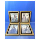 (4) Reginaï¿½s Framed Religious Art Prints