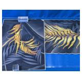 (2) Gold Leaf Abstract Vinyl Wall Art