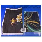 (2) Abstract Floral Vinyl Wall Art Prints