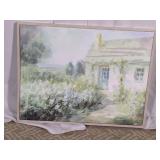 Framed Cottage Landscape Wall Art