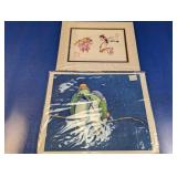 (2) Foxglove Design Art Prints