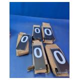 Vintage Scoreboard Number Flip Cards Lot