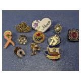 (11)Vintage Assorted Symbols & Novelty Lapel P