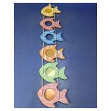 (1) Wooden Hanging Fish Wall Decor