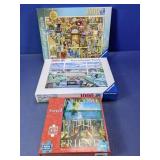 (3) Ravensburger & Tropicana Jigsaw Puzzles
