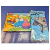 (2) MB Puzzle & Estes Model Rocket Item