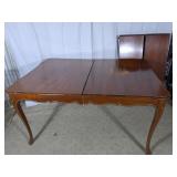 Vintage Wooden Drop-Leaf Dining Table with