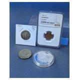 (4)US Collectible Coin & Token Assortment
