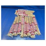 (13) USA Handheld Flags on Wooden Sticks
