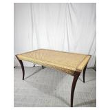Mid-Century Modern Style Woven Rattan Dining Table