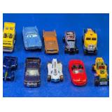 (10) Assorted Die-Cast Toy Cars & Trucks