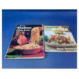 (2)Vintage Sunset & Healthy Pasta Cookbook Duo