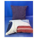 (2) Contemporary Decorative Throw Pillows
