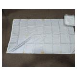 (12) White Fabric Flags 35" x 60"