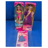 (3) Mattel Barbie & Skipper Doll Items