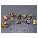 (10)Assorted Collectible Decorative Enamel Pin Lot