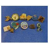 (12) Assorted Enamel & Metal Lapel Pins