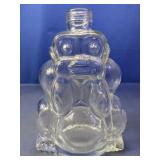 (1) Clear Glass Gorilla Bottle