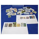 Mixed US Postage Stamps Used Vintage
