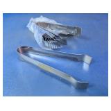 (9)Stainless Steel Serrated Tongs Lot