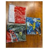(3) Assorted Graphic Fabric Bandanas
