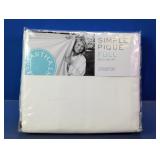 Martha Stewart Collection Simple Piquï¿½ Full Bed