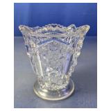 Ornate Starburst Pattern Clear Glass Toothpick