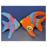 (2) Fun Friends Plush Fish Pillows