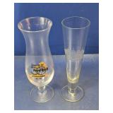 (2) Assorted Stemmed Beer Glasses