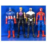 (4)Marvel Titan Hero 12" Action Figure Lot