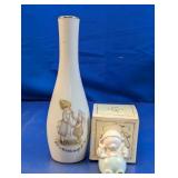 Vintage Holly Hobbie Porcelain Bud Vase and