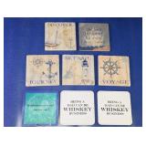 (8) Assorted Decorative Drink Coasters