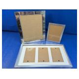 Set of 3 Silver-Tone Desktop and Wall Hanging