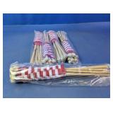 (5)Bulk Handheld Mini American Flag Lot