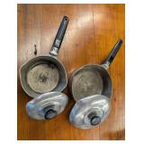 (2)Vintage Wagner Ware Magnalite Pot Set