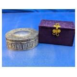 (2) Decorative Jewelry Storage Boxes