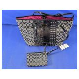 Nine West Patterned Tote w/ Coin Purse