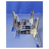 (4)Chrome Metal Furniture Legs Lot
