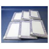 (6) Faux Designs Lavender Speckled Notecard Sets