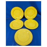 DiningStyle Yellow Earthenware Plates