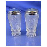 Pressed Glass Pinecone Salt and Pepper Shakers