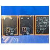 (3) Foray Magnetic Chalkboards 11in x 14in
