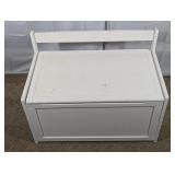 Melissa & Doug White Wooden Toy Storage Chest