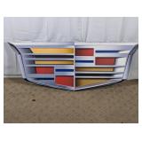 Large Cadillac Crest Dealership Metal Sign