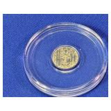 Gold-Tone Egyptian Motif Medallion