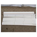 White Horizontal Window Blinds With Headrail