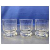 (3) Clear Glass Tumblers