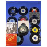 Assorted 45 RPM Vinyl Records Collection