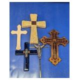 (5) Decorative Wall Cross Assortment