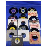 Vintage 45 RPM Vinyl Records Assorted Music Lot